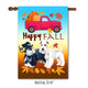 Custom HAPPY FALL Garden or House Wall Flag - To Feature Your Own Pets