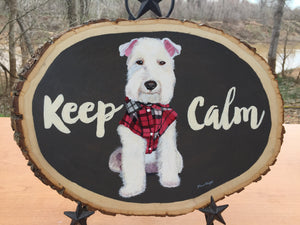Keep Calm - Pet Portrait Handpainted Acrylic Painting