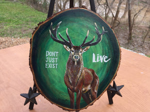 Don't Just Exist, LIVE - Handpainted Acrylic Painting