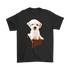 Cute Maltese Sitting on Wooden Stool Unisex T-Shirt