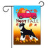 HAPPY FALL Garden Flag - Black & Silver Schnauzer Red Truck Pumpkin Colorful Leaves