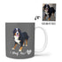 Custom Mug - To Feature Your Own Pet! Grey Background.