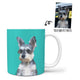 Custom Mug - Feature Your Own Dog - Teal Background