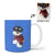 Custom Mug - Feature Your Own Pet On This Mug - Blue Background