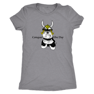 Schnauzer Viking Conquer The Day Women Triblend T-Shirt