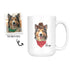 Custom Dog Mug - Cowboy Style with Hat and Bandanna  - Put Your own Dog
