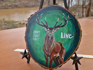 Don't Just Exist, LIVE - Handpainted Acrylic Painting