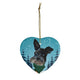 Custom Ornament - We Put Cute Winter Scarf on Your Pup! With Christmas Night Background