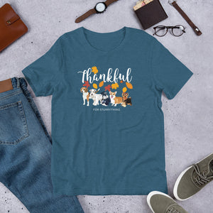 Thankful for Efurrything Thanksgiving Autumn/ Fall Season Short-Sleeve Unisex T-Shirt