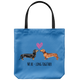 Dachshund  We Be-Long Together Tote Bag