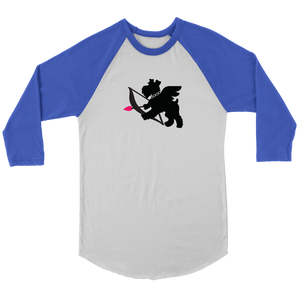 Schnauzer Cupid #3 Unisex Raglan