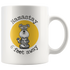 Namastay 6 Feet Away Schnauzer Mug - Social Distancing Gift  For Schnauzer Lover Unique Funny Quote