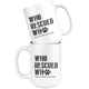 Who Rescued Who - This Mug Helps Dogs in Need Mug Rescue Dog Lover Gift Adopt Don't Shop Donate to Rescue Paw Philanthropy