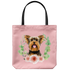 Yorkshire Terrier - Beautiful Wreath - Tote Bag