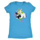 V neck T-Shirt Schnauzers with Spring Flowers Design - Women V Neck T-Shirt