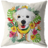 Maltese - Tropical Style Pillow