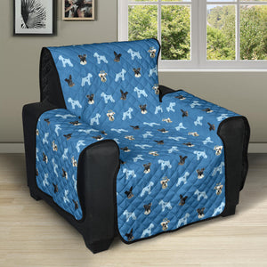 Custom 28" Recliner Sofa Protector - Pet Face Pattern (Background color can be anything)