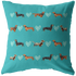 Dachshund Collections Pillow