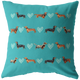 Dachshund Collections Pillow