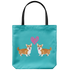 Twin Corgies Love - Tote Bag