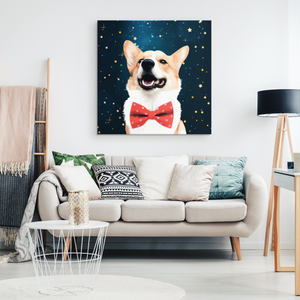 Custom Pet Portrait Canvas - Starry Night