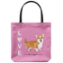 Corgi - Love is a four-legged word - Tote Bag