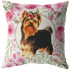Yorkshire Terrier - Roses Garden - Pillow