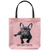 French Bulldog - Keep Calm & Carry On - Tote Bag