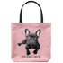 French Bulldog - Keep Calm & Carry On - Tote Bag
