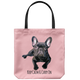 French Bulldog - Keep Calm & Carry On - Tote Bag