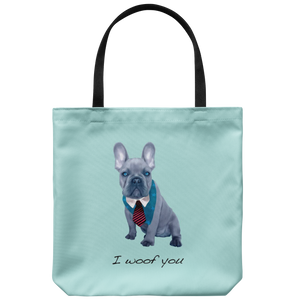 French Bulldog - I Woof You - Tote Bag
