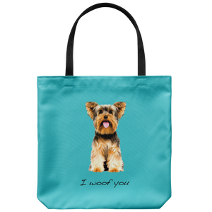 Yorkshire Terrier - I Woof You - Tote Bag