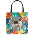 Beagle Colorful Leaves Tote Bag