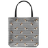 Beagle Pattern Stripes Tote Bag