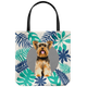 Yorkshire Terrier - Forest Style Tote Bag