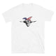 Heifer American Flag Hairband Short-Sleeve Unisex T-Shirt