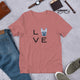 French Bulldog L.O.V.E Short-Sleeve Unisex T-Shirt