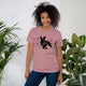 Mama Bunny Baby Bunny LOVE Lily Flowers Black - Short-Sleeve Unisex T-Shirt