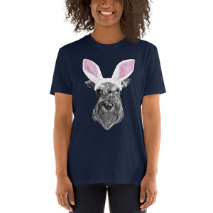 Schnauzer Easter Bunny 1 - Short-Sleeve Unisex T-Shirt