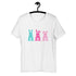 Three Easter Striped Bunnies Short-Sleeve Unisex T-Shirt