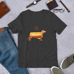 Dachshund Hotdog Short-Sleeve Unisex T-Shirt