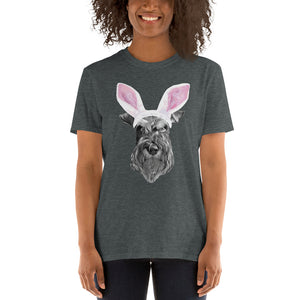 Schnauzer Easter Bunny 1 - Short-Sleeve Unisex T-Shirt