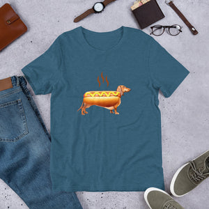 Dachshund Hotdog Short-Sleeve Unisex T-Shirt
