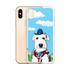 White Miniature Schnauzer Cowboy Phone Case - Blue Sky Yellow Flower