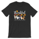 Thankful for All the Doggies Fall Autumn Short-Sleeve Unisex T-Shirt