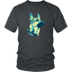 German Shepherd Gazing Tri-Tone Design - Apparels  (Hoodie, Raglan, T-Shirt, Long Sleeve)