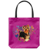 Yorkshire Terrier - Heart Shape Flower - Tote Bag