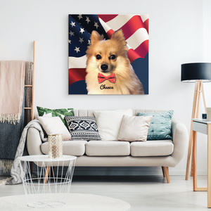 Order No #1079 Allyson Whitney - Chance The Pomeranian 16x16" Canvas