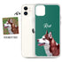 Custom iPhone Case - Featuring Your Own Pet - Any background color of your choice