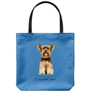 Yorkshire Terrier - I Woof You - Tote Bag